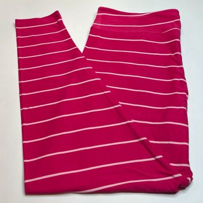 NEW LuLaRoe TC2 Leggings PINK WHITE Band Pinstripe SUMMER STRIPE Line Love BCA